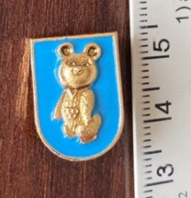 Спортивні Спортивные ^/--/^ Значок &amp;quot;Олимпийский мишка&amp;quot; 2 см ^_^^^ Значок &amp;quot; Олімпійський мішка &amp;quot; 2 см - фото фото фото