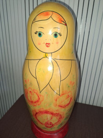 Статуетки, Скульптури, Фігурки, Фарфор Статуэтки, Скульптуры, Фигурки, Фарфор ^/--/^ Матрешка под бутылку большая 31 /--/ см времен СССР ^_^^^ Матрешка під пляшку велика 31 /--/ см часів СРСР - фото фото фото