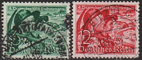 Третій Рейх (-) Третий Рейх (-) ^/--/^ 1938 - Рейх - Голосування в Судетах Mi.684-85 _8,0 € ^_^^^ 1938 - Рейх - Голосование в Судетах Mi.684-85 _8,0 € - фото фото фото
