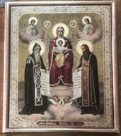 Ікони Иконы ^/--/^ Сучасна ікона.  Ікона Божої Матері Свенська  (Печерська) ^_^^^ Современная икона. Икона Божией Матери Свенская (Печерская) - фото фото фото