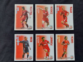 Вкладиші від жуйок Вкладыши от жвачек ^/--/^ Футбольный клуб Liverpool 2006- 2007 Shoot Out    (TRADING CARD GAME) 6 карточек. 9×6.5 см. ^_^^^ Футбольний клуб Liverpool 2006-2007 Shoot Out (TRADING CARD GAME) 6 карток. 9×6.5 см. - фото фото фото