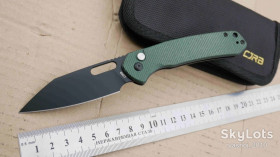 Ножі, мультітули Ножи, мультитулы ^/--/^ CJRB Pyrite Wharncliffe J /--/ 1925 /--/ A-BMGN, Micarta Green, AR-RPM /--/ 9 Black PVD, Caged Ceramic Ball Bearing, Tactical, Outdoor, EDC, Button Lock - фото фото фото