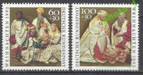 Сучасні з  року Современные с  года ^/--/^ Германия 1992 Рождество живопись религия 2 /--/ м. ^_^^^ Німеччина 1992 Різдво живопис релігія 2 /--/ м. - фото фото фото