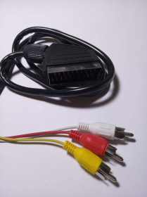 Кабелі, адаптери Кабели, адаптеры ^/--/^ Кабель 21 /--/ P 3 RCA 1.1 метра разъём scart-тюльпан ^_^^^ Кабель 21 /--/ P 3 RCA 1.1 метра роз'єм scart-тюльпан - фото фото фото