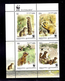 Фауна Фауна ^/--/^ Фауна . Македония 2011  **    WWF - сцепка кварт - ^_^^^ Фауна . Македонія 2011 ** WWF - зчіпка кварт - - фото фото фото