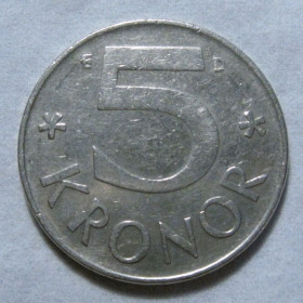 Швеція Швеция ^/--/^ Швеція 5 крон 1988 року #6 /--/ П /--/ 318 ^_^^^ Швеция 5 крон 1988 года #6 /--/ П /--/ 318 - фото фото фото