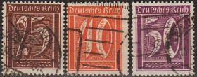 Веймарська республіка Веймарская республика ^/--/^ 1921 - Німеччина - Стандарт - Цифри Mi.179-83 _11,0 € ^_^^^ 1921 - Германия - Стандарт - Цифры Mi.179-83 _11,0 € - фото фото фото