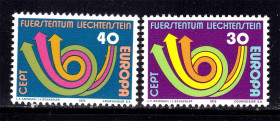 Малі Держави Європи Малые Государства Европы ^/--/^ Пихтенштейн 1973 г  MNH - EUROPA CEPT - ^_^^^ Піхтенштейн 1973 MNH - EUROPA CEPT - фото фото фото