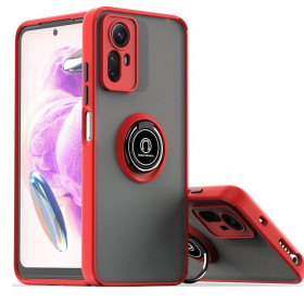 Чохли, бампера Чехлы, бампера ^/--/^ Чохол Fiji Colorframe для Xiaomi Redmi Note 12 /--/ S матовий бампер з кільцем підставкою Red ^_^^^ Чехол Fiji Colorframe для Xiaomi Redmi Note 12 /--/ S матовый бампер с кольцом подставкой Red - фото фото фото