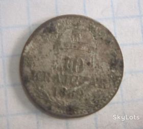 Австро-Угорщина Австро-Венгрия ^/--/^ 10 КРЕЙЦЕРОВ 1872 Г.  СЕРЕБРО ^_^^^ 10 Крейцерів 1872 СЕРЕБРО - фото фото фото