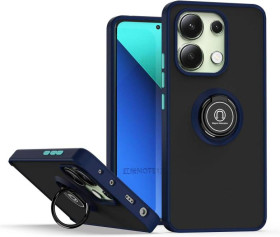 Чохли, бампера Чехлы, бампера ^/--/^ Чохол Fiji Colorframe для Xiaomi Redmi Note 13 матовий бампер з кільцем підставкою Dark Blue ^_^^^ Чехол Fiji Colorframe для Xiaomi Redmi Note 13 матовый бампер с кольцом подставкой Dark Blue - фото фото фото