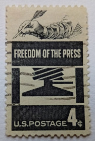 Північна Америка Северная Америка ^/--/^ США 1958 Свобода печати, гашеная ^_^^^ 1958 — Свобода друку, гашена - фото фото фото