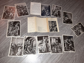 СРСР СССР ^/--/^ Набор открыток Витязь в тигровой шкуре 12 шт СССР 1978 /--/ г. ^_^^^ Набір листівок Витязь в тигровій шкурі 12 шт СРСР 1978 /--/ р. - фото фото фото