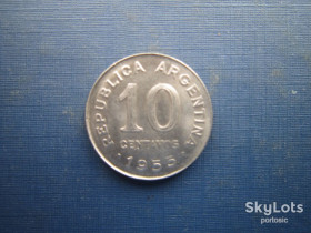 Аргентина Аргентина ^/--/^ Монета 10 сентаво Аргентина 1955 ^_^^^ Монета 10 Сентаво Аргентина 1955 - фото фото фото
