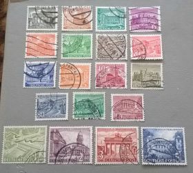 НДР, ФРН ГДР, ФРГ ^/--/^ Германия Берлин Архитектура 1949 ^_^^^ Німеччина Берлін Архітектура 1949 - фото фото фото