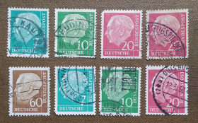 НДР, ФРН ГДР, ФРГ ^/--/^ Германия 1954 г - Теодор Хойс ^_^^^ Німеччина 1954 — Теодор Хойс - фото фото фото