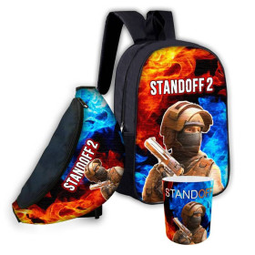 Рюкзаки, сумки Рюкзаки, сумки ^/--/^ Набор детский Standoff 2 рюкзак 36 /--/ х /--/ 27 /--/ см сумка-бананка,кружка с принтом для мальчика (01595) ^_^^^ Набір дитячий Standoff 2 рюкзак 36 /--/ х /--/ 27 /--/ см сумка-бананка,гуртка з принтом для хлопчика (1604) - фото фото фото