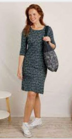 Сукні Платья ^/--/^ Джерси платье с карманами, Weird fish dress jersey organic cotton. 46 евро ^_^^^ Джерсі сукні з кишенями, Weird fish dress jersey organic cotton. L L L - фото фото фото