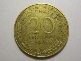Франція Франция ^/--/^ Франция 20 сантимов 1983 года 3 /--/ П /--/ 1051 ^_^^^ Франція 20 сантимів 1983 3 /--/ П /--/ 1051 - фото фото фото