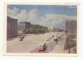 СРСР СССР ^/--/^ СССР 1962 открытка Новосибирск  Площадь Свердлова Моторин Старое фото ^_^^^ СРСР 1962 листівка Новосибірськ Площа Свердлова Моторин Старе фото - фото фото фото