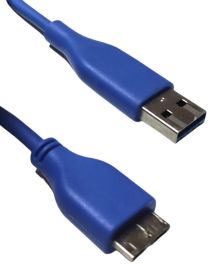 Кабелі Кабели ^/--/^ Кабель USB 3.0 AM to USB 3.0 Micro BM 0.45 м для зовнішніх жорстких дисків HDD / SSD синій ^_^^^ Кабель USB 3. 0 AM to USB 3. 0 Micro BM 0.45 м для внешних жестких дисков HDD/SSD синий - фото фото фото