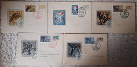 СРСР СССР ^/--/^ 10 зимние олимпийские игры в Гренобле 1068 год  (комплект 5 шт.) ^_^^^ 10 зимові олімпійські ігри в Греноблі 1068 (комплект 5 шт.) - фото фото фото