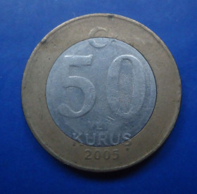 Інші країни Другие страны ^/--/^ Турция 50 куруш 2005 ^_^^^ Туреччина 50 куруш 2005 - фото фото фото