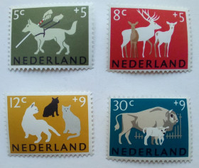 Бенілюкс Бенилюкс ^/--/^ Нидерланды 1964 Животные, фауна, MNH ^_^^^ Нідерланди 1964 Тварини, фауна, MNH - фото фото фото