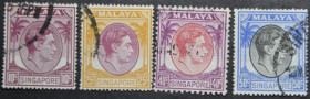 Інше Другое ^/--/^ Британские колонии Сингапур Малайя Георг VI 1948-1950 ^_^^^ Британські колонії Сінгапур Малайя Георг VI 1948-1950 - фото фото фото