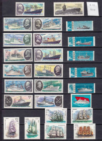 Транспорт Транспорт ^/--/^ Флот . Подборка СССР  № К-84 MNH - серии , одиночки , части серий ^_^^^ Підбірка СРСР No К-84 MNH - серії, одиночки, частини серій - фото фото фото