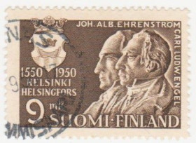 Скандинавія Скандинавия ^/--/^ Финляндия 1950 г. № 396 гашеная ^_^^^ Фінляндія 1950 р. No 396 гашена - фото фото фото