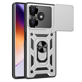 Чохли, бампера Чехлы, бампера ^/--/^ Чохол Fiji Camera Defence для Xiaomi Redmi 13 бампер із захистом камери та підставкою Silver ^_^^^ Чехол Fiji Camera Defence для Xiaomi Redmi 13 бампер с защитой камеры и подставкой Silver - фото фото фото
