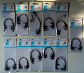 Ліски, шнури, повідці Лески, шнуры, поводки ^/--/^ Поводки Salmo Wire Leader, size 6  (Black)  (новые) ^_^^^ Salmo Wire Leader, size 6 (Black) - фото фото фото