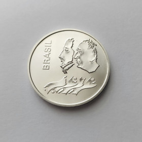 Бразилія Бразилия ^/--/^ 20 КРУЗЕЙРО БРАЗИЛИЯ 1972 состояние UNC серебро 18.04/0.900 РЕДКАЯ!!! ^_^^^ 1972 — стан UNC срібло Рідка!!! - фото фото фото