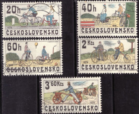Чехословаччина Чехословакия ^/--/^ Чехословакия. История велосипеда  (серия) 1979 г. ^_^^^ Чехословаччина. Історія велосипеда (серія) 1979 - фото фото фото