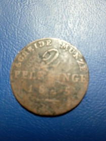 Інше Другое ^/--/^ Пруссия - 2 пфеннинга 1845 г. А ^_^^^ Пруссія — 2 пфеннінги 1845 р. А - фото фото фото