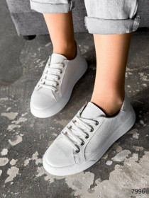 Кросівки Кроссовки ^/--/^ Базовые белые кожаные кроссовки кеды 36-39 /--/ р код 17120 37 ^_^^^ Базові білі шкіряні кросівки кеди 36-40 /--/ р код 17120 40 - фото фото фото