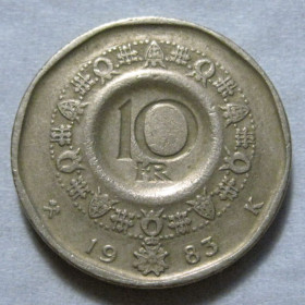 Норвегія Норвегия ^/--/^ Норвегія 10 крон 1983 року #6 /--/ П /--/ 405 ^_^^^ Норвегия 10 крон 1983 года #6 /--/ П /--/ 405 - фото фото фото