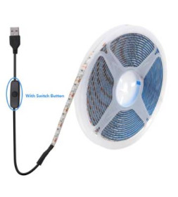 Лампи, лампочки Лампы, лампочки ^/--/^ USB LED стрічка для повербанка USB 5 В з вимикачем 60 світлодіодів/м 2 /--/ м білий ^_^^^ USB LED лента для повербанка USB 5 В с выключателем 60 светодиодов/м 2-белый - фото фото фото