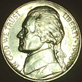 Обігові Обиходные ^/--/^ США 5 центів, 1990 D Джефферсон Нікель [3.70] ^_^^^ США 5 центов, 1990 D Джефферсон Никель [3.70] - фото фото фото