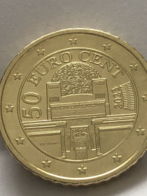 Австрія Австрия ^/--/^ 50 Євроцентів 2023 рік. Австрія. ^_^^^ 50 евроцентов 2023 год. Австрия. - фото фото фото