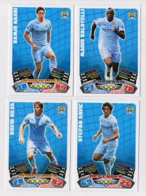 Інше Другое ^/--/^ Футбольные карточки MATCH ATTAX 2011-2012 Premier League  Футбольный клуб Manchester City  4 шт.  ^_^^^ Футбольні картки MATCH ATTAX 2011-2012 Premier League Футбольний клуб Manchester City 4 шт. - фото фото фото
