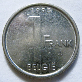 Бельгія Бельгия ^/--/^ Бельгія 1 франк 1995 року BELGIË #6 /--/ П /--/ 1676 ^_^^^ Бельгия 1 франк 1995 года BELGIË #6 /--/ П /--/ 1676 - фото фото фото