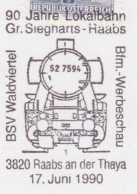 Європа Европа ^/--/^ Австрия 1990 ПОЕЗД Ж-Д ВЕТКА ЛИНИЯ МАРШРУТ GR.SIEGHARTS-RAABS ЖЕЛЕЗНОДОРОЖНЫЙ ТРАНСПОРТ ПК СГ ^_^^^ Австрія 1990 Поїзд Ж-Д Гілка Лінія Маршрут GR.SIEGHARTS-RAABS Залізничний транспорт ПК ЗГ - фото фото фото