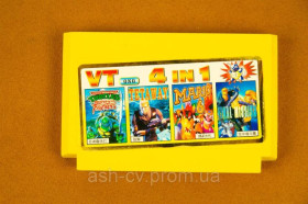 Диски з відеоіграми Диски с видеоиграми ^/--/^ Картридж NES Dendy Famicom 4 /--/ in /--/ 1, Turtles, Tetaway, Mario 6, Final Mision - фото фото фото