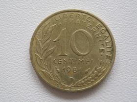 Франція Франция ^/--/^ Франция 10 сантимов 1981 года #15949 ^_^^^ Франція 10 сантимів 1981 року #15949 - фото фото фото