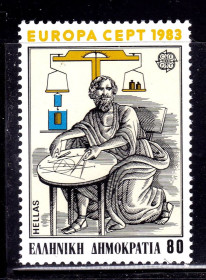 Греція Греция ^/--/^ Греция  1983 г MNH - личности - Архимед ^_^^^ Греція 1983 MNH - особистості - Архімед - фото фото фото