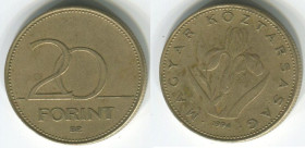 Угорщина Венгрия ^/--/^ Венгрия  20 форинтов 1994 г. ^_^^^ Угорщина 20 форинтів 1994 р. - фото фото фото