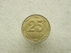Обігові Обиходные ^/--/^ 25 копійок 2010 рік Україна  (89) ^_^^^ 25 копеек Украина 2010 год (89) - фото фото фото