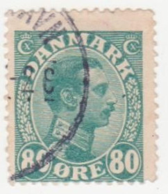 Скандинавія Скандинавия ^/--/^ Дания 1915 г..№ 84 гашеная ^_^^^ Данія 1915 р. No 84 гашена - фото фото фото